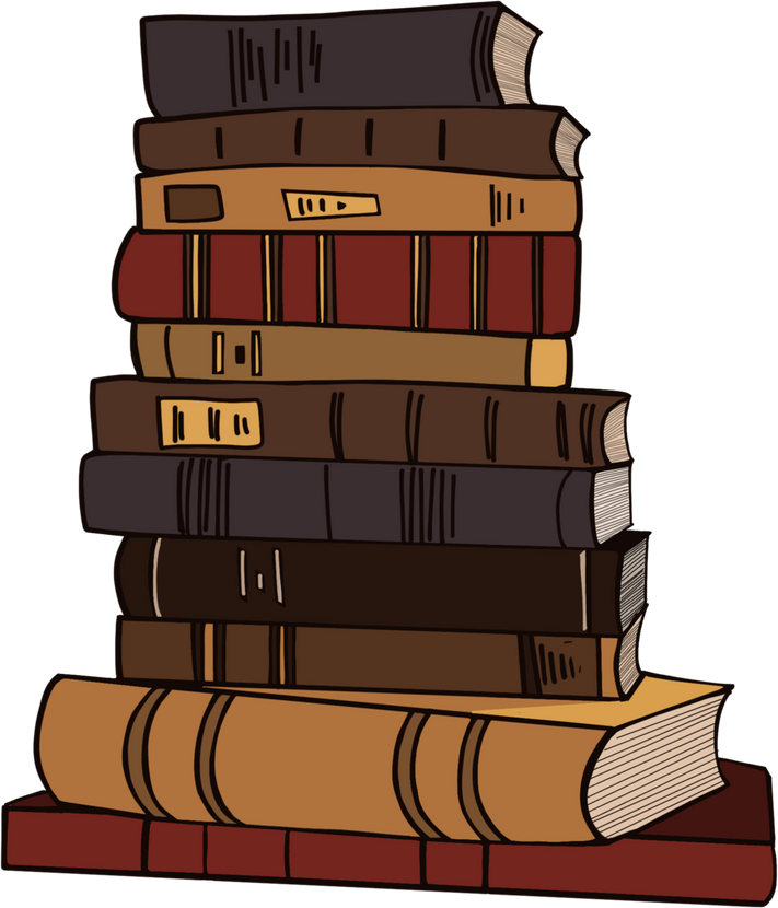 Pile of Books Illustration